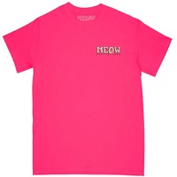 Meow Bar Logo Safety Pink T-Shirt