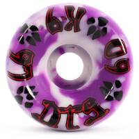 Dogtown Skateboard Wheels K9 80s Purple White Swirl 97a 60mm