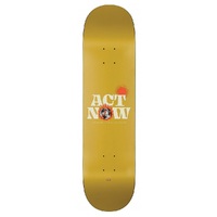 Globe Skateboard Deck G1 Act Now Mustard 8.0