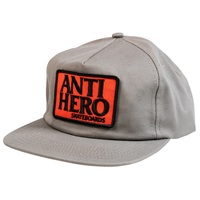 Anti Hero Reserve Patch Charcoal Red Hat