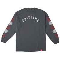 Spitfire Old E Combo Charcoal Youth Long Sleeve Shirt