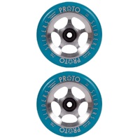 Proto Starbright Sliders 110mm Neon Blue Raw Wheel Set
