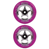 Proto Starbright Sliders 110mm Neon Purple Raw Wheel Set
