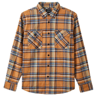 Brixton Bowery Flannel Lion Button Up Shirt