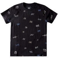 DC Wild Style Black Ditzy Multi Youth T-Shirt