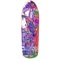New Deal Adventures Of Justin G HT Neon 9.75 Skateboard Deck