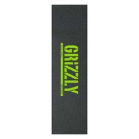 Grizzly Santiago Sig Green 9 x 33 Skateboard Grip Tape Sheet