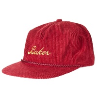 Baker Golden Red Cord Snapback Hat