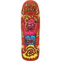 Heroin Dead Dave TV Casualty Orange 10.125 Skateboard Deck