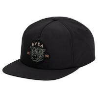 RVCA Division Pirate Black Snapback Hat