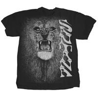 Band Shirts Santana White Lion Black T-Shirt