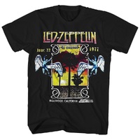 Band Shirts Led Zeppelin Inglewood Black T-Shirt