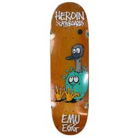 Heroin Emu Egg Orange 9.125 Skateboard Deck