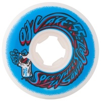 OJ Wooten Screaming Cast Elite White Blue Hardline 101A 55mm Skateboard Wheels