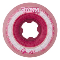 Ricta Shanahan Crystal Cores Clear Metallic Red 95A 53mm Skateboard Wheels