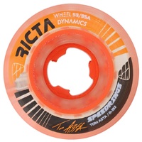 Ricta Asta Speedrings Clear Orange Slim 95A 53mm Skateboard Wheels