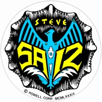 Powell Peralta Steve Saiz Totem Skateboard Sticker