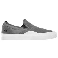 Emerica Wino G6 Slip On Grey Black White Mens Skate Shoes