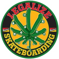 Shortys Legalise Skateboard Sticker