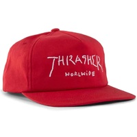 Thrasher Worldwide Red Snapback Hat