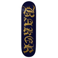 Baker Figgy Old E Veneer Navy Yellow 8.25 Skateboard Deck