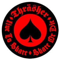 Thrasher Oath Circle Sticker Black Red x 1
