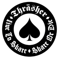Thrasher Oath Circle Sticker Black White x 1
