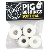 Pig Soft 81A White Skateboard Bushings