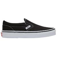 Vans Classic Slip On Black True White Kids Shoes