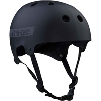 Protec Old School Certified Matte Black Reflective Helmet