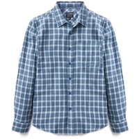 Brixton Bowery Soft Weave Flannel Blue Mirage Button Up Shirt