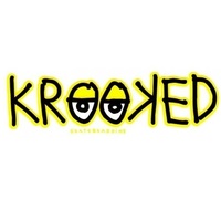 Krooked Eyes Medium Skateboard Sticker