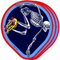 Powell Peralta OG Skate Skeleton Skateboard Sticker