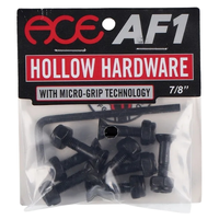 Ace Trucks AF1 Hollow Grippers Black 7/8" Allen Hardware