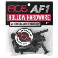 Ace Trucks AF1 Hollow Grippers Black 1" Allen Hardware