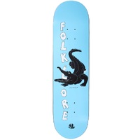Folklore Warm Press Croc Blue 8.125 Skateboard Deck