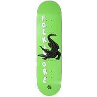 Folklore Warm Press Croc Green 8.125 Skateboard Deck