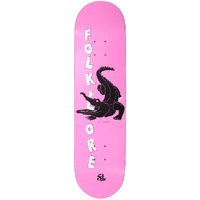 Folklore Warm Press Croc Pink 8.25 Skateboard Deck