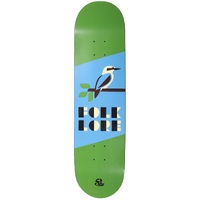 Folklore Warm Press Kookaburra Green 8.125 Skateboard Deck