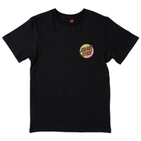 Santa Cruz Contra Dot Pop Black Youth T-Shirt