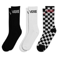 Vans Classic Crew Black Checkerboard Size 6.5-9 Pack of 3 Socks