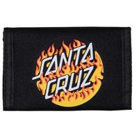Santa Cruz Blaze Dot Black Velcro Wallet
