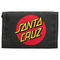 Santa Cruz Classic Dot Strip Black Velcro Wallet