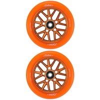 Envy Delux Orange 120mm Set Of 2 Scooter Wheels