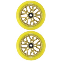 Envy Delux Yellow 120mm Set Of 2 Scooter Wheels