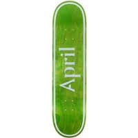 April OG Logo Invert Green 8.25 Skateboard Deck