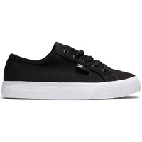 DC Manual Black White Youth Skate Shoes