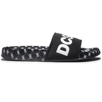 DC Slide SE Black Monogram Sandals