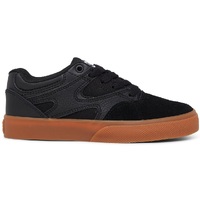 DC Kalis Vulc Black Gum Youth Skate Shoes