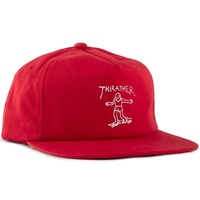Thrasher Gonz Logo Red Snapback Hat